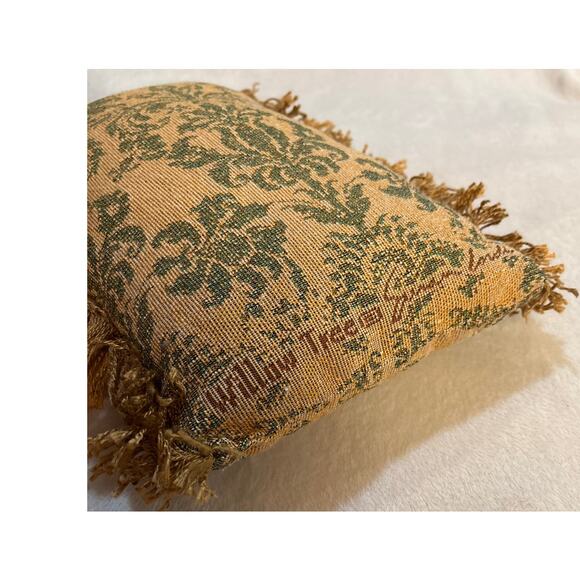 Willow Tree Welcome Tapestry Pillow 8x12" Angel Design Fringe Edge - Picture 3 of 3